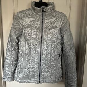 Columbia Women's Metallic Gray Puffer Jacket